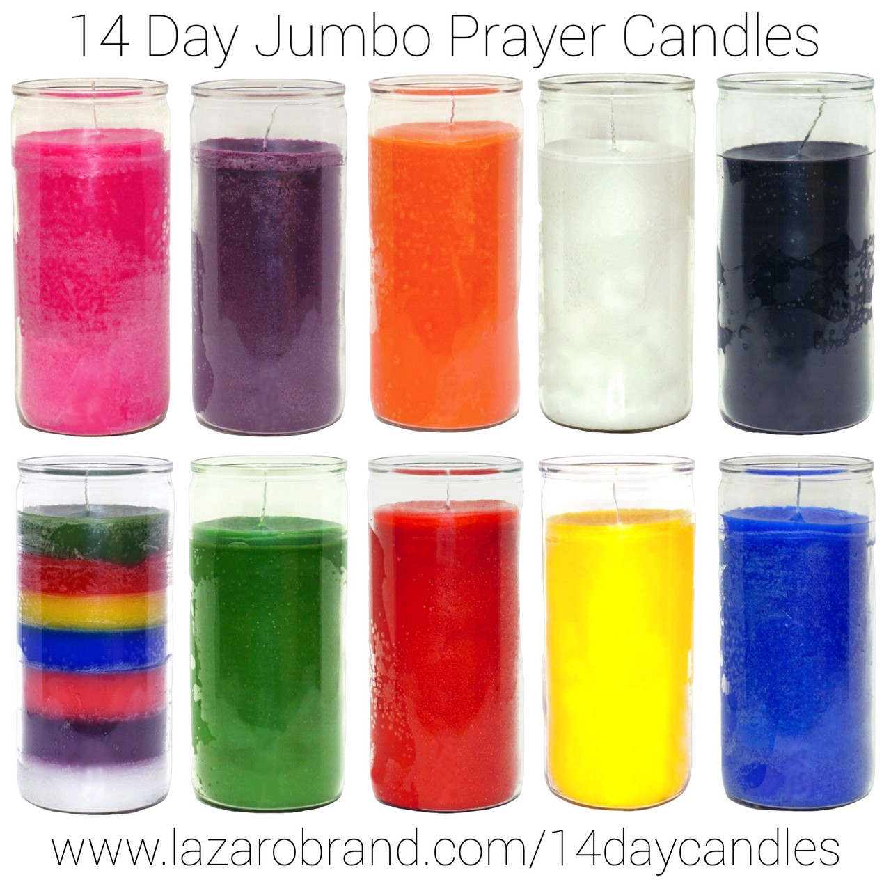 Yellow / 14 Day Jumbo Prayer Candle / Success, Creativity & Business
