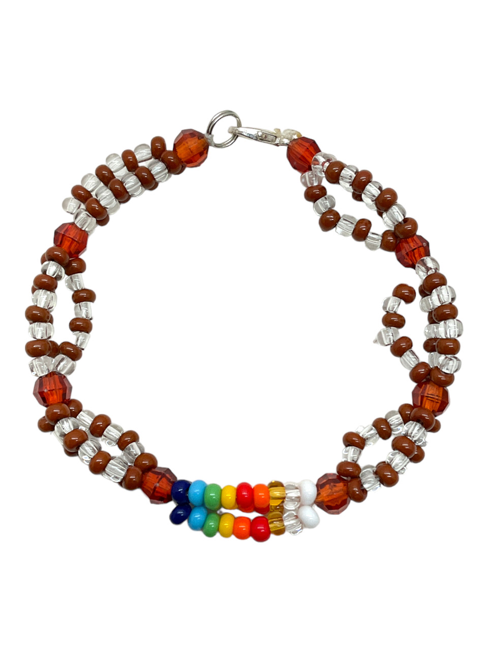 Orisha Agayu Fancy Eleke Bead Clasp Bracelet 8