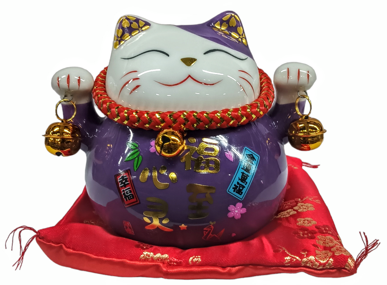 The Lucky Cat, or welcoming cat, also known as maneki-neko, is a symbol  that originated in Japan. In Japanese, maneki-neko means beckoning cat. The  idea