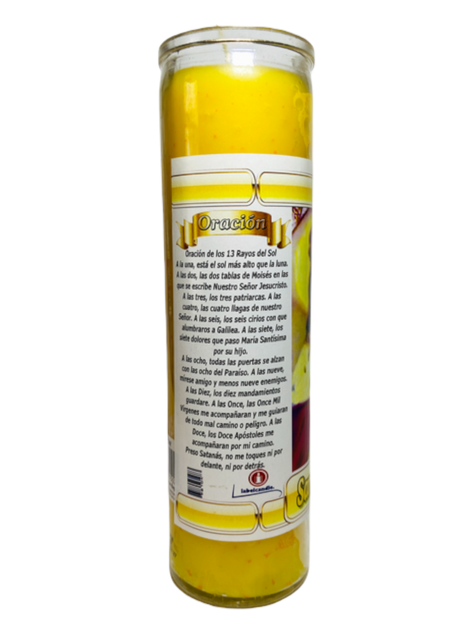 San Nicolas del Sol / Yellow / 7 Day Prayer Candle / Protection, Family