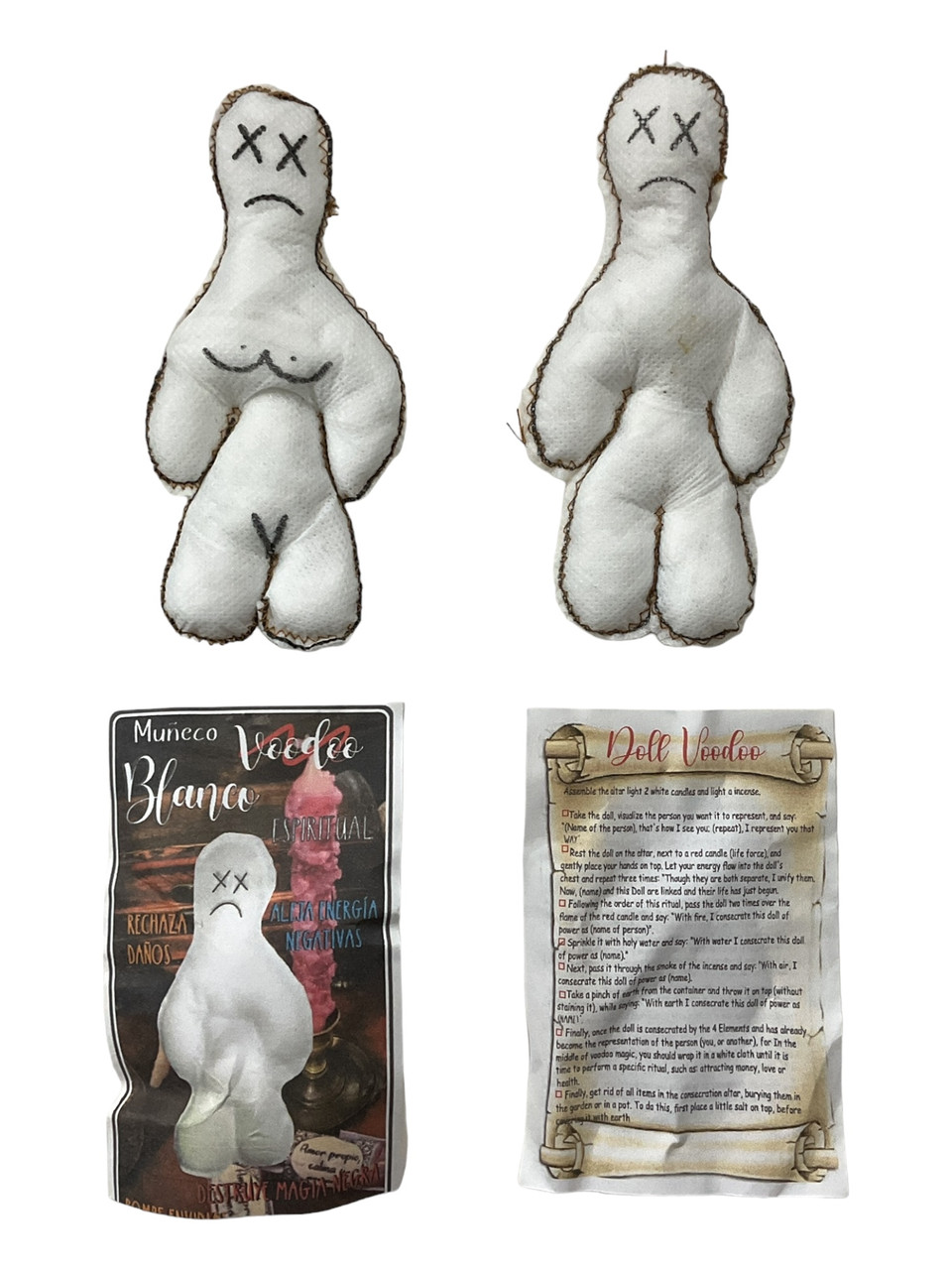 Voodoo Dolls Healing (White) – Energy Cleansing, Protection