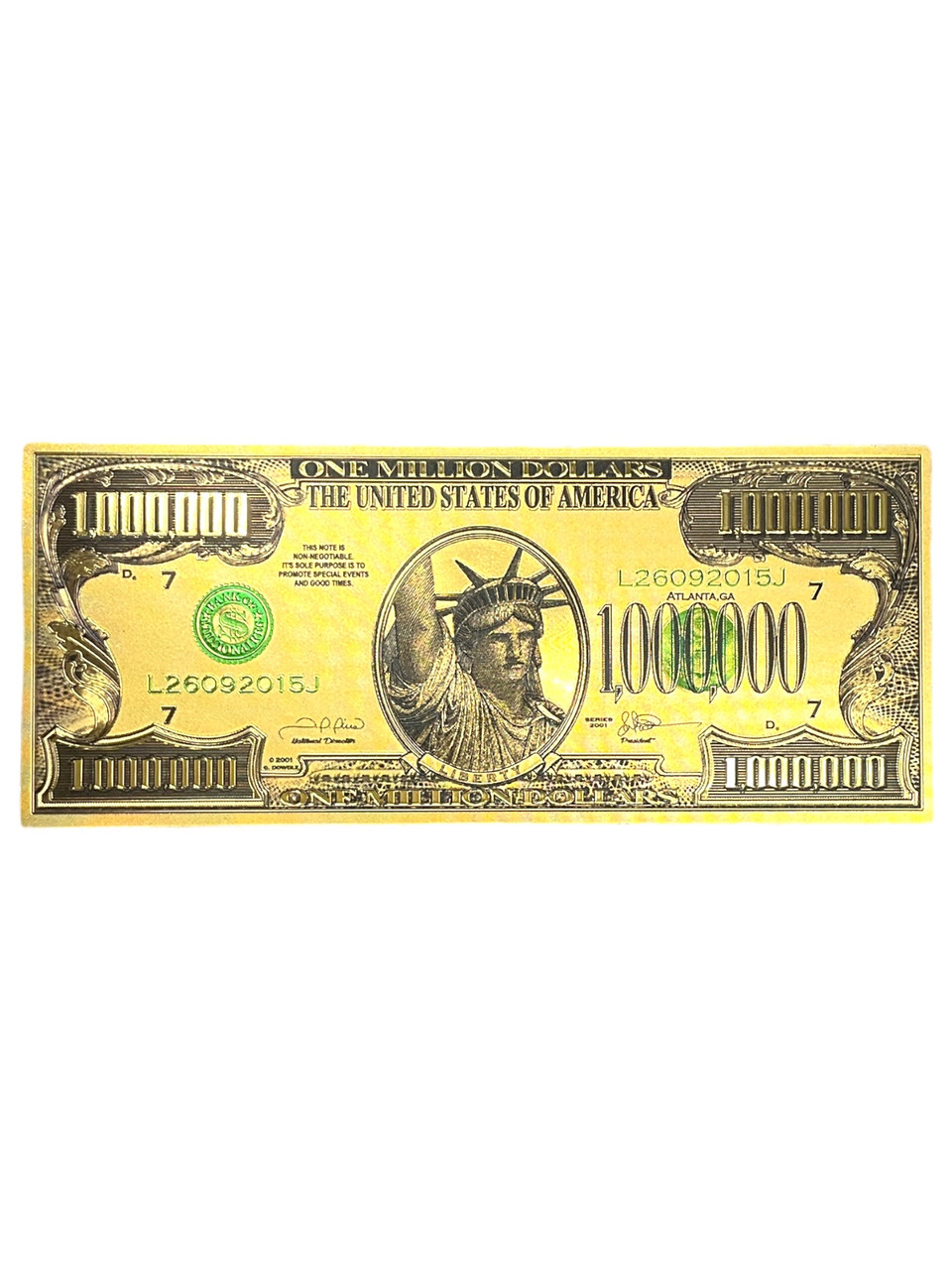 $1,000,000 Lucky Golden Money Talisman: Good Luck, Economic Protection ...