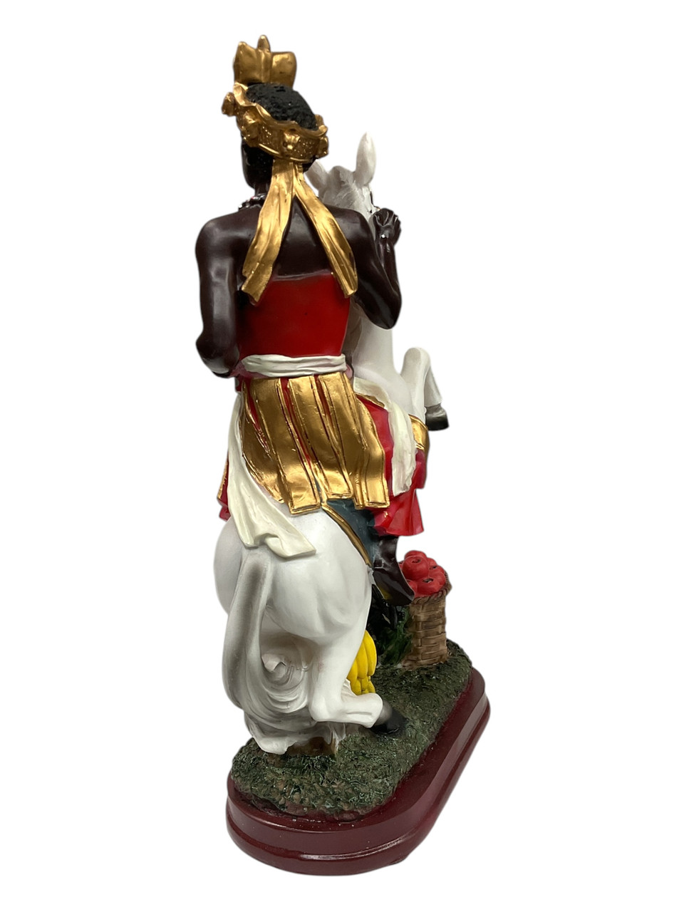Orisha Chango Statue: Lord of Thunder On His Majestic Horse (12