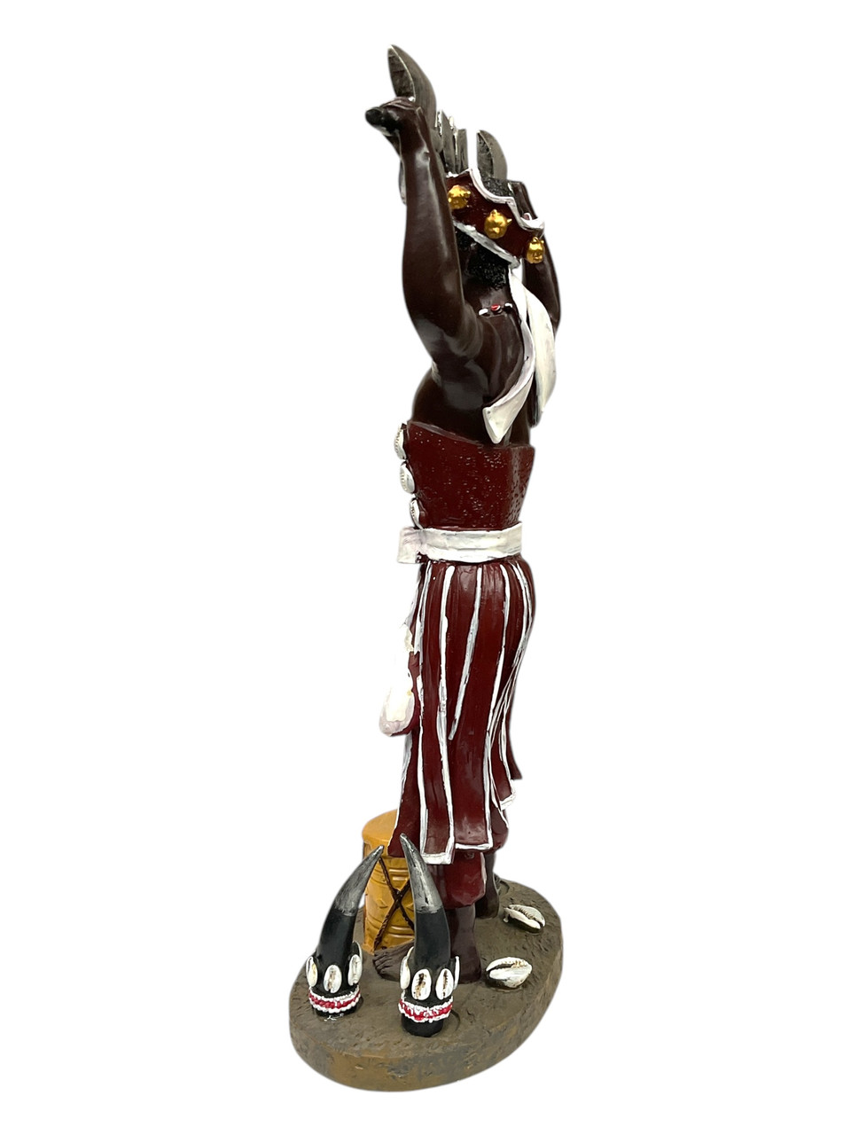 Orisha Chango Statue: Lord Of The Double Axes (13”)