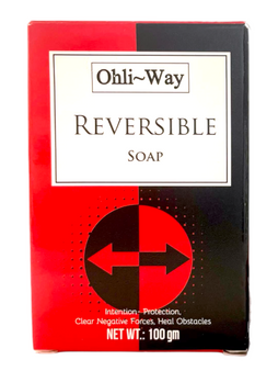 Reversible / Soap Bar / English-Spanish Prayer Card & Charm / Send Negative Forces Away & Run Devil Run / Spiritual Reversal  