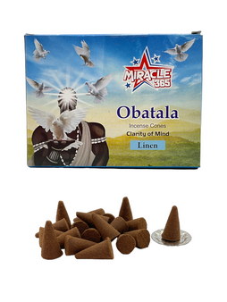 Orisha Obatala / Clarity Of Mind / Linen / 20 Incense Cones / Inspire Mental Clarity & Spiritual Purity  