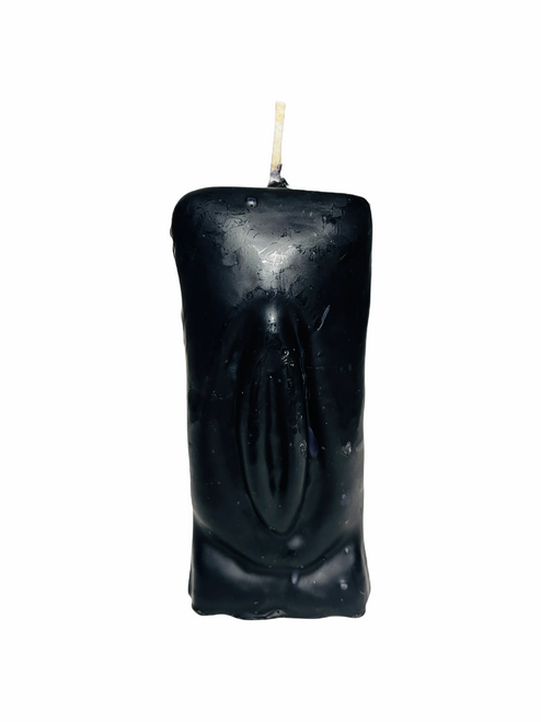 Female Vagina 5.5" Black Figure Candle To Break Them Up, Diminish Mans Potency, Separate Lovers, ETC.