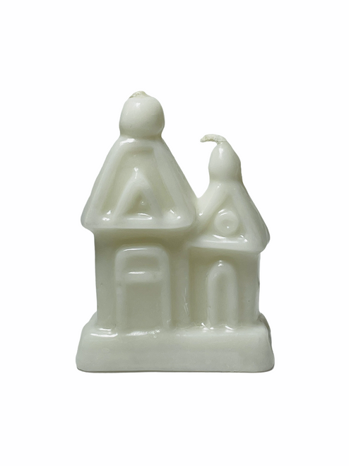 Peaceful House 3" White Figure Candle For Peace, Safety, Comfort, Health & Happiness At Home 