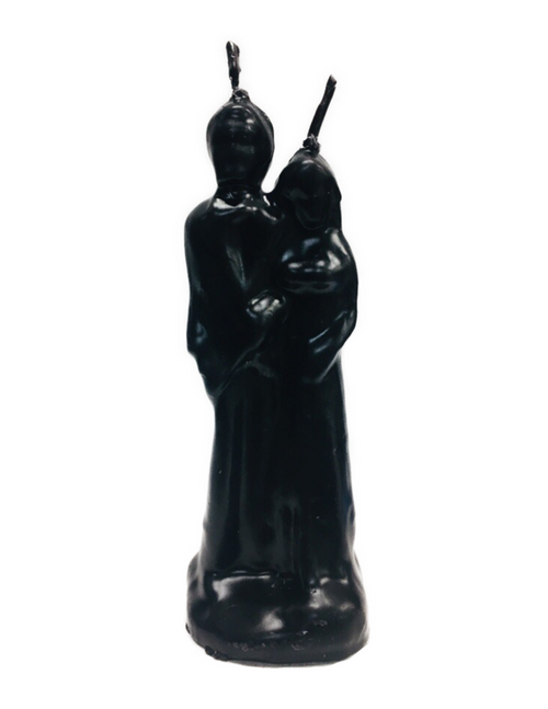 Marriage Couple Break Up 6" Black Figure Candle To End A Relationship, Get Him Away From Her, Separation, ETC.