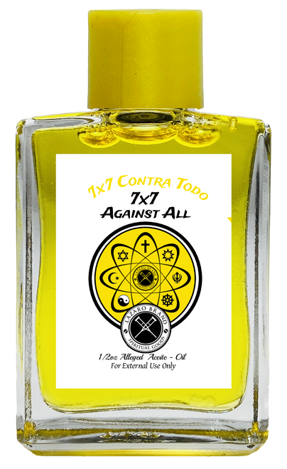 7X7 Against Everything 7X7 Contra Todo Spiritual Oil To Overcome Obstacles, Go Away Evil, Attract Good Luck, ETC. (YELLOW) 1/2 oz