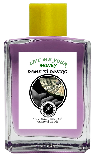 Give Me Your Money Dame Tu Dinero Spiritual Oil For Wealth, Prosperity, Abundance, Financial Success, ETC. (PURPLE) 1/2 oz