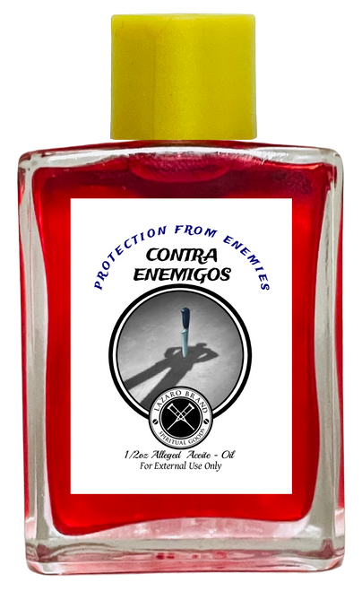 Protection From Enemies Contra Enemigo Spiritual Oil To Chase Out Evil Spirits, End Curses, Get Rid Of Unwanted Influences, ETC. (RED) 1/2 oz
