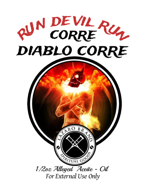 Run Devil Run Corre Diablo Corre Spiritual Oil To Chase Away The Devil, Send Evil Away, End Curses, ETC. (BROWN) 1/2 oz