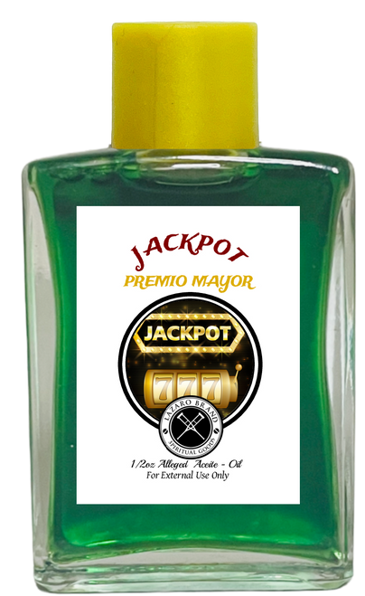 Jackpot Premio Mayor Spiritual Oil For Good Luck, Gambling, Betting, Lottery, ETC. (GREEN) 1/2 oz