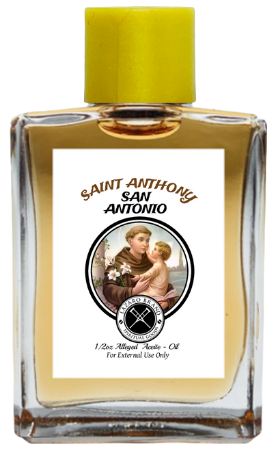 Saint Anthony San Antonio Spiritual Oil (BROWN) 1/2 oz