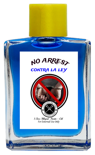 No Arrest Conta El Ley Spiritual Oil For Victory In Legal Issues, Court Cases, Restraining Orders, ETC. (BLUE) 1/2 oz