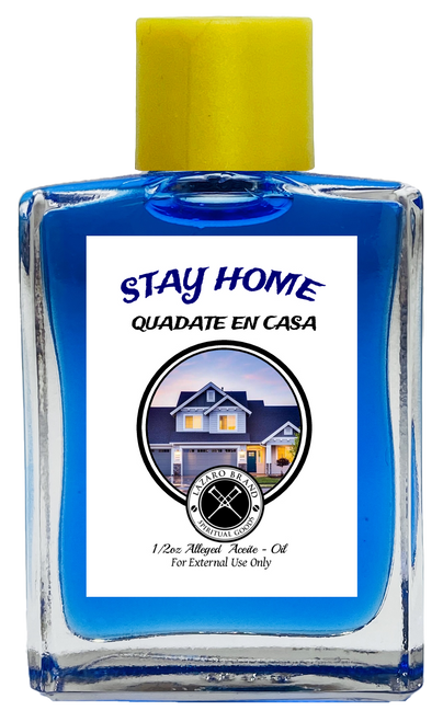 Stay Home Quadate En Casa Spiritual Oil To Control, Dominate, Power, ETC. (BLUE) 1/2 oz