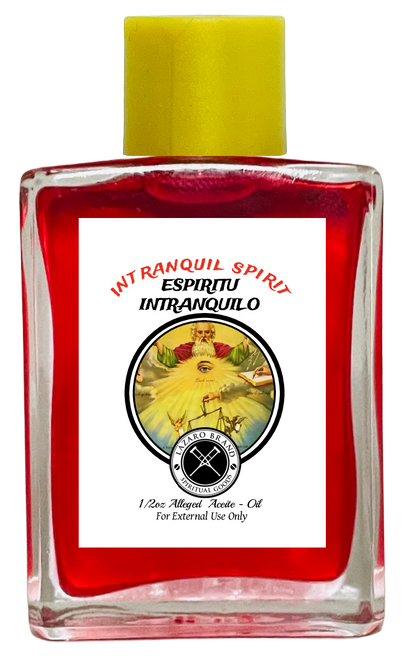 Intranquil Spirit Espiritu Intranquilo Spiritual Oil To Chase Out Evil Spirits, End Curses, Revenge, ETC. (RED) 1/2 oz
