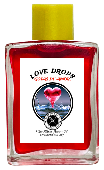 Love Drops Of Love Gotas De Amor Spiritual Oil For Romance, Love, Attraction, Soulmates, ETC. (RED) 1/2 oz