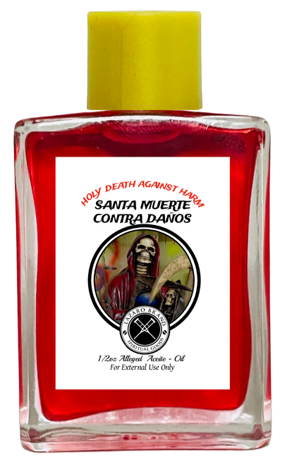 Holy Death Against Harm Santa Muerte Contra Danos Spiritual Oil For For Making Positive Changes, Brighter Future, Protection, ETC. (RED) 1/2 oz