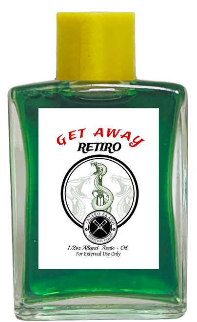 Get Away Retiro Spiritual Oil To Remove Curses, End Crossed Conditions, Remove Spells, Get Rid Of Unwanted Spirits, ETC. (GREEN) 1/2 oz