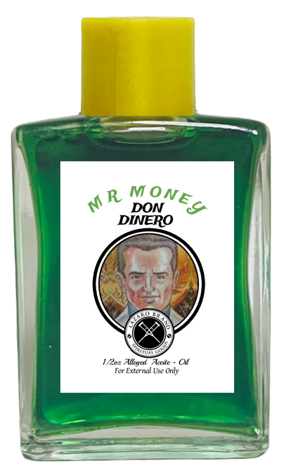 Mr Money Don Dinero Spiritual Oil For Help With Money, Gambling, Finances, ETC. (GREEN) 1/2 oz