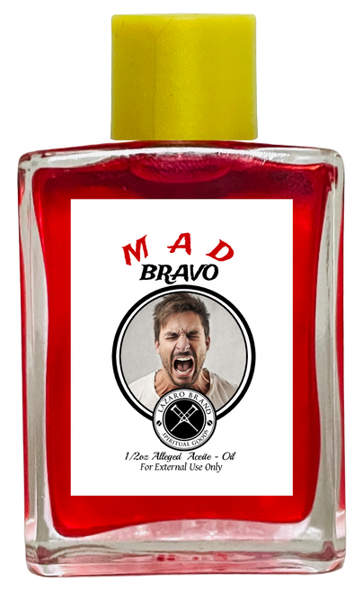 Mad Bravo Spiritual Oil To Control, Dominate, Power, ETC. (RED) 1/2 oz