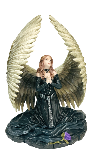 Anne Stokes Prayer For The Fallen Angel Statue 8"