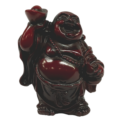 Lucky Redwood Buddha Miniature 2" Statue VERSION 4