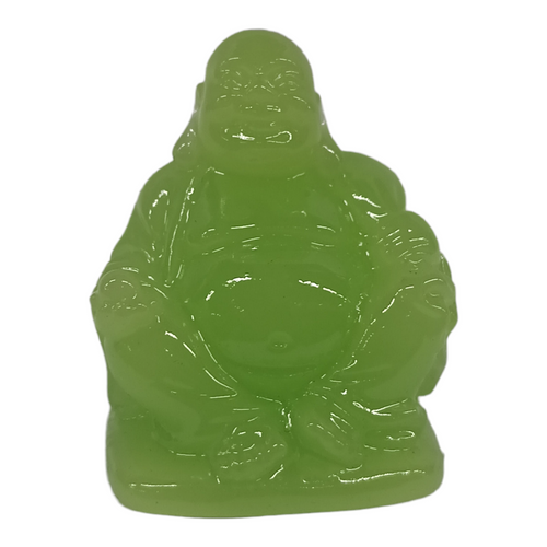 Lucky Green Buddha Miniature 2" Statue VERSION 3