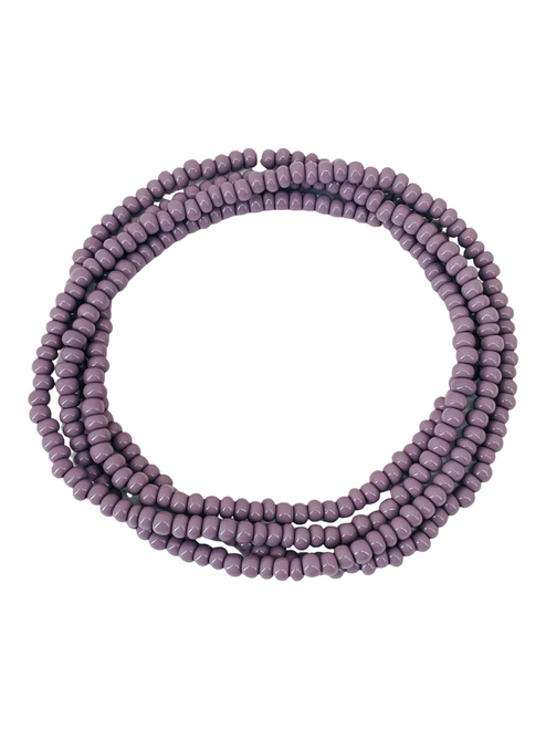 Purple Eleke Bead 32" Spiritual Necklace 