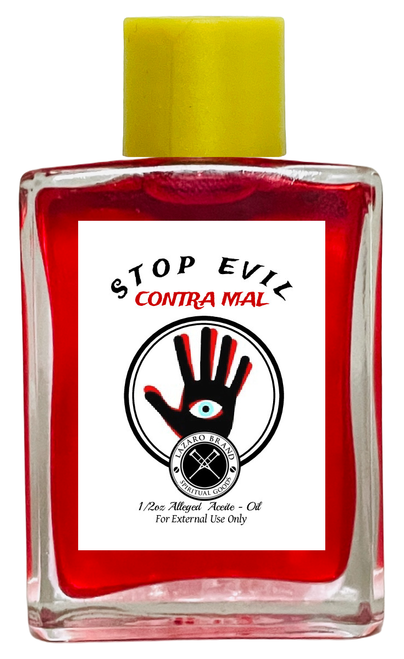 Stop Evil Contra Mal Spiritual Oil To Chase Away The Devil, Send Evil Negative Influences, End Curses, ETC. 1/2 oz