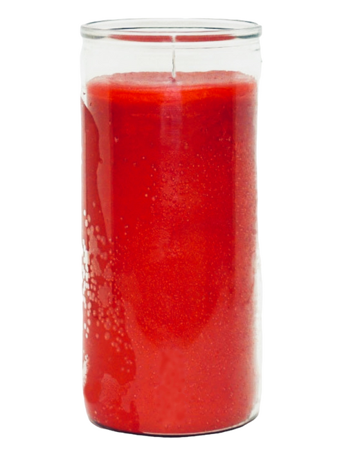 Red 14 Day Jumbo Prayer Candle For Power, Energy, Passion, Ambition, Leadership, ETC.