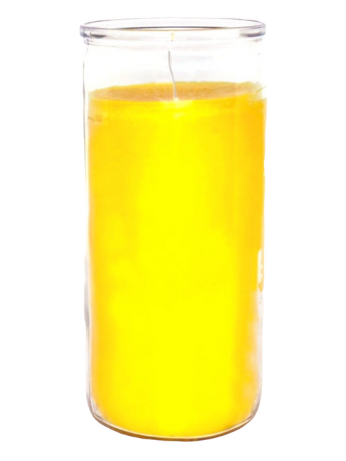 Yellow 14 Day Jumbo Prayer Candle For Success, Creativity, Energy, Business Ideas, ETC.