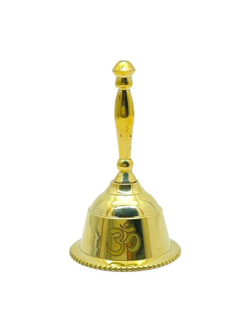 OM Symbol Brass 3" Mini Bell 