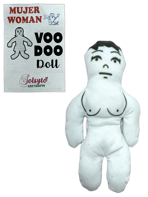 Voodoo Doll 4" White Female For Healing, End Fighting, Reveal Truths, ETC.