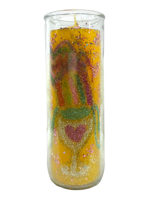 Love & Happiness W/ Love Charm Enchanted Pull Out Jar Spell Candle By Lady Rhea The Candle Queen Of NYC