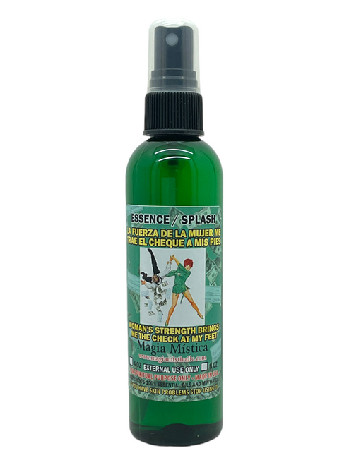 Woman's Strength Brings Me The Check At My Feet Mystic Magic Essential Oil Spray 4 oz