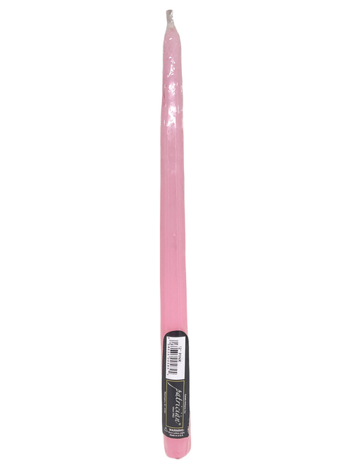 Pink Patrician Premium Hand Dipped 12” Taper Candle For Spiritual & Decorative Purposes