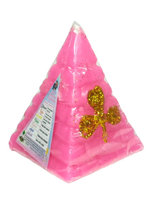 Pyramid Scented Candle / Vela Piramide Perfumada / Pink / 4” / Good Luck & Success