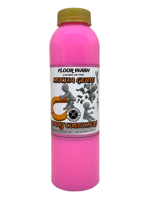 Many Customers Mucha Gente 16oz Floor Wash To Grow Your Business, Attract Customers, Increase Sales Flow, ETC.