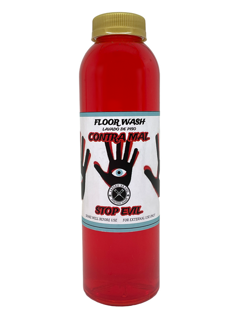 Stop Evil Contra Mal 16oz Floor Wash To Send Negative Forces Away, Go Away Enemies, Run Devil Run, ETC.