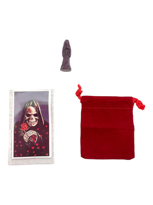 Santa Muerte Mojo Bag Kit For Protection, Positive Changes, Open Road, ETC.