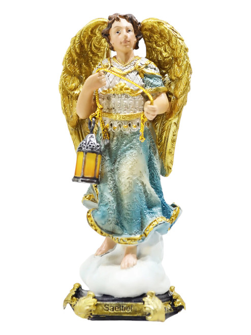 Archangel Saeltiel Prayer Of God 8" Statue 