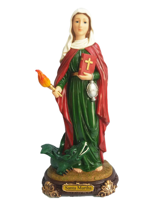 Saint Martha Santa Martha 12" Statue To Reach Your Goals, Slay The Dragon, Miracles, ETC.