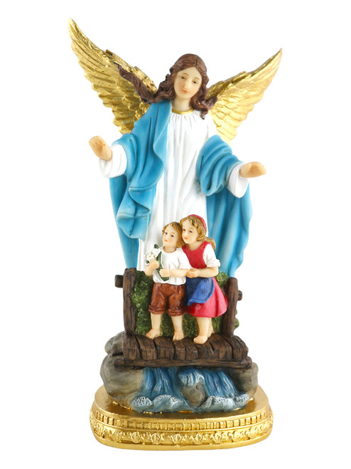 Guardian Angel Angel De La Guardia 5" Statue For Protection, Guidance, Open Road, ETC.