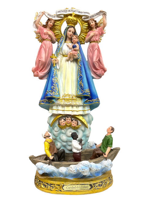 Our Lady Of Charity Caridad Del Cobre Statue 17" For Fertility, Peace At Home, Family Bonding, ETC.