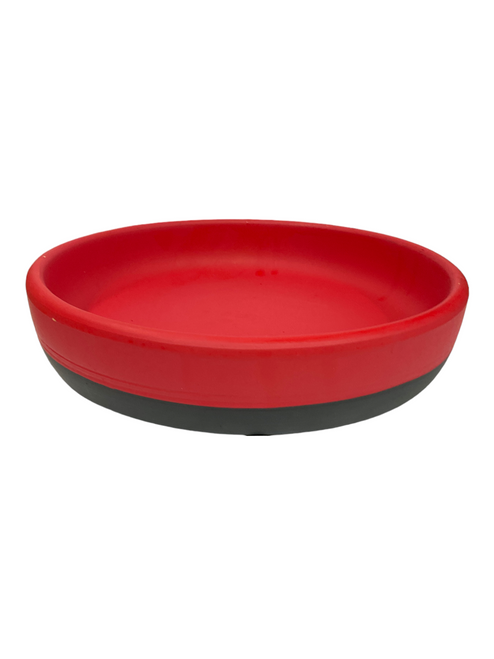 Orisha Eleggua 8" Black & Red Clay Plate Plato Para Eleggua 