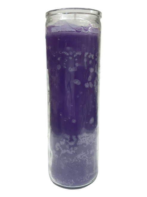 Purple 7 Day Prayer Candle For Power, Protection, Keep Away Evil, ETC.