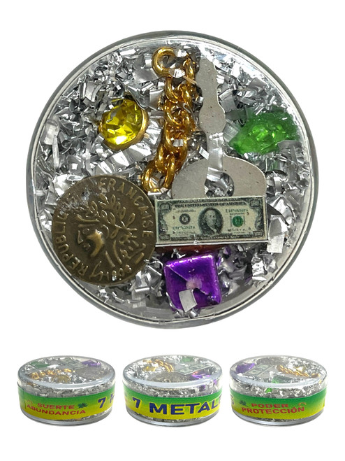 7 Metales Talisman Lucky Charm With Oracion For Good Luck, Manifesting Goals, Abundance Flow, ETC. (VERSION 2)